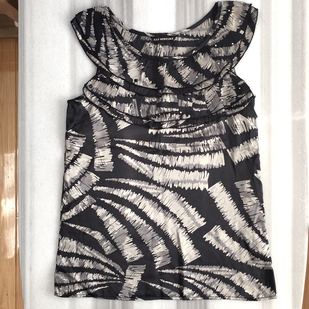 Silk sleeveless top